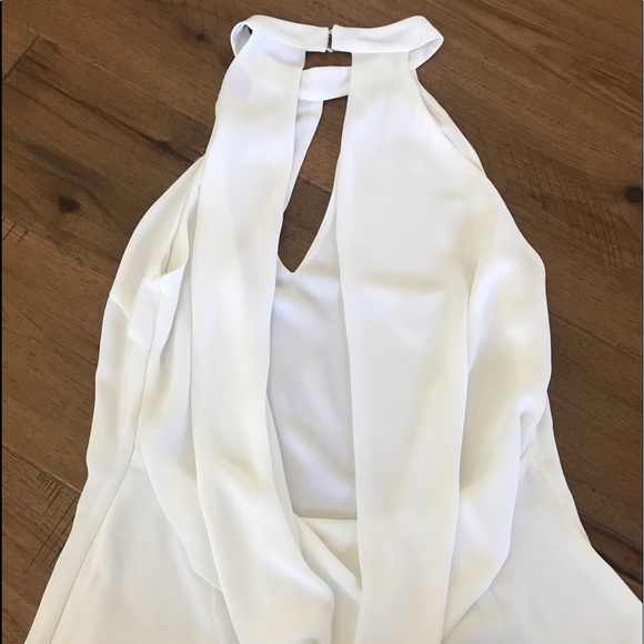 ZARA open drape back white blouse - Picture 2 of 10